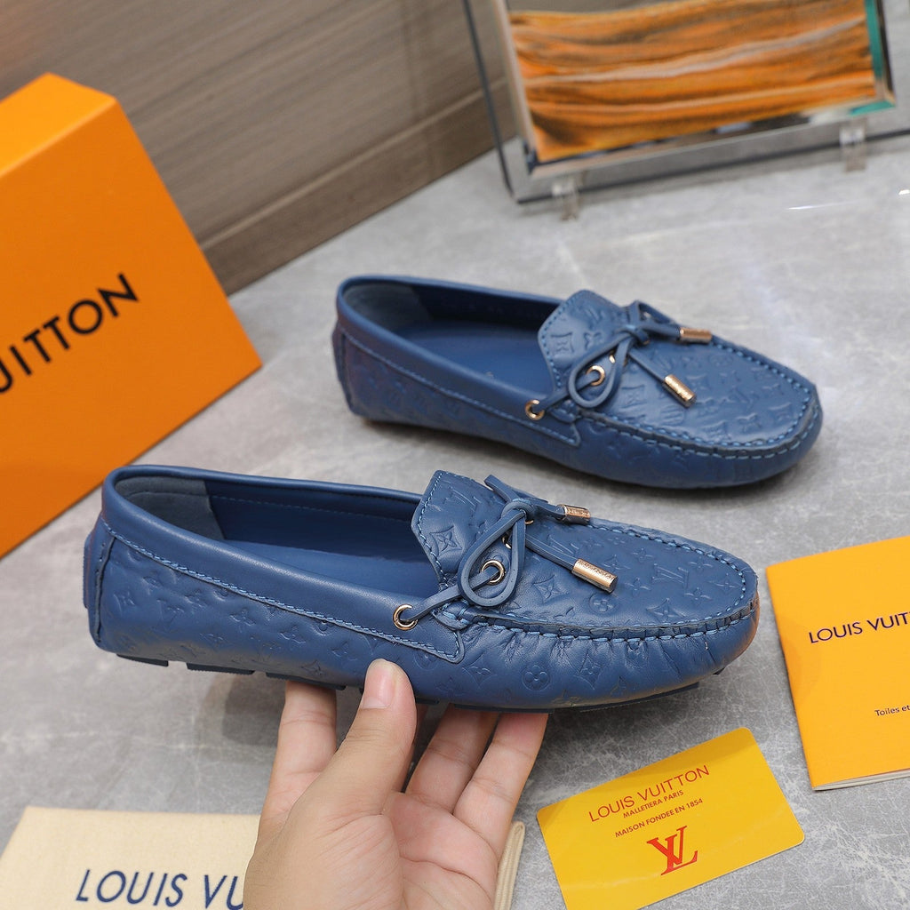 LV Gloria Loafer Blue Cowhide 600750