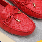 LV Gloria Loafer Red Rose Cowhide 600752