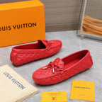 LV Gloria Loafer Red Rose Cowhide 600752