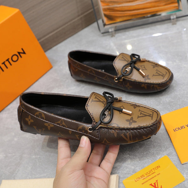 LV Gloria Loafer Brown Monogram Cowhide 600755