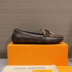 LV Gloria Loafer Brown Monogram Cowhide 600755