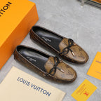 LV Gloria Loafer Brown Monogram Cowhide 600755