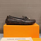 LV Gloria Loafer Dark Brown Monogram Cowhide 600756