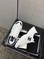 Chanel 26 Quilted Classic Sneaker White in Lambskin 602472
