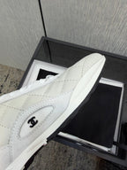 Chanel 26 Quilted Sneaker White in Lambskin 602471