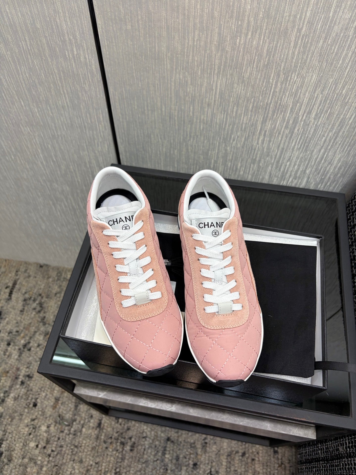 Chanel 26 Quilted Sneaker Pink in Lambskin 602470