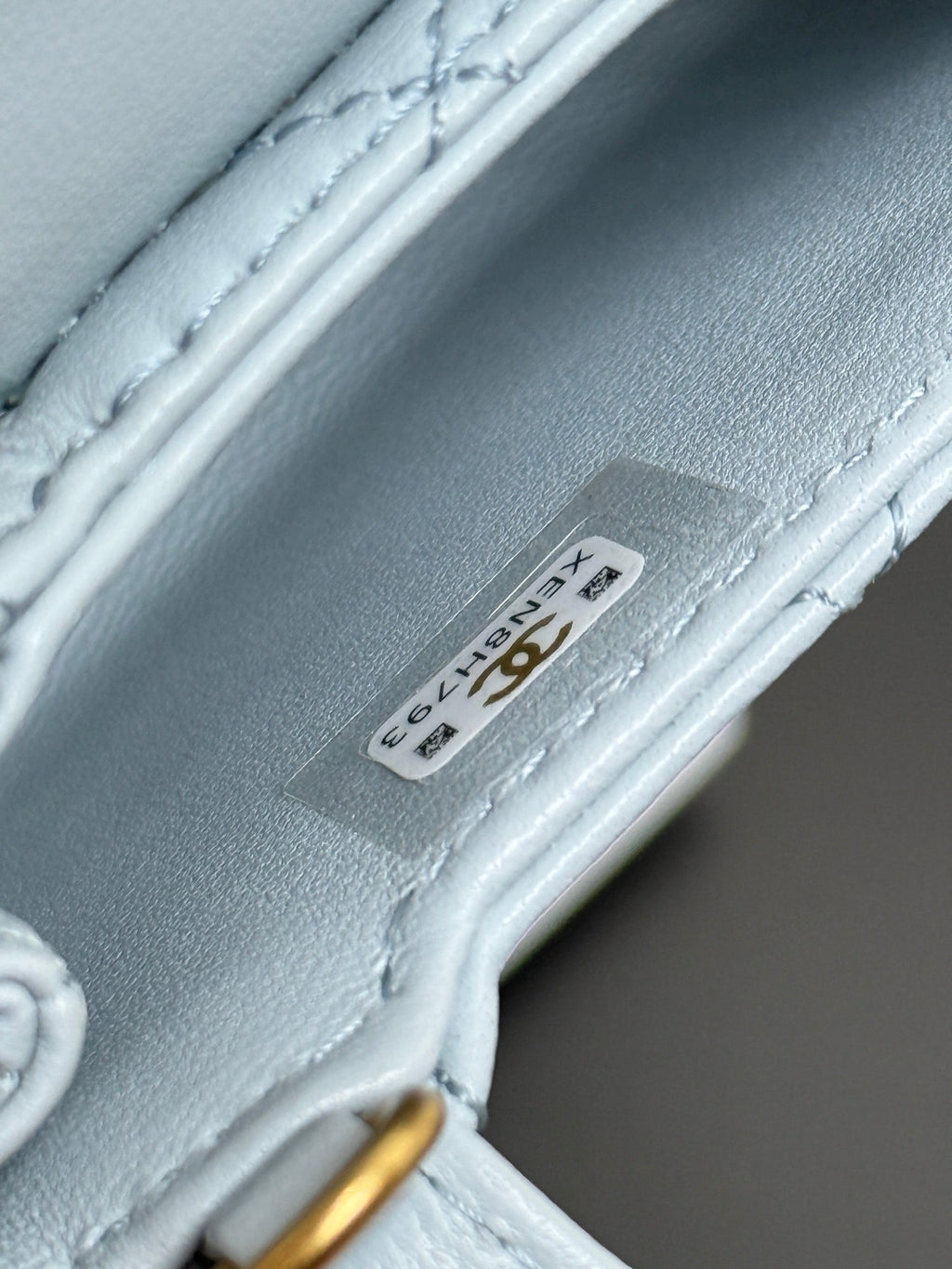 CC 26 Mini Kelly Bag 10 Blue in Sheepskin