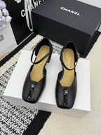 Chanel Classic Mary Janes Black in Patent Leather 602168