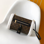 LV Teddy Mitt Handbag Brown in Canvas Monogram Shearling 278110