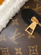LV Teddy Mitt Handbag Brown in Canvas Monogram Shearling 278110