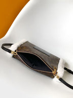 LV Teddy Mitt Handbag Brown in Canvas Monogram Shearling 278110