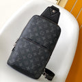 LV AVENUE Shoulder Bag 31 Black Monogram in Damier Graphite Canvas 278122