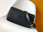 LV Speedy Bandoulière Handbag 40 Black in Monogram on Ostrich Leather 278120