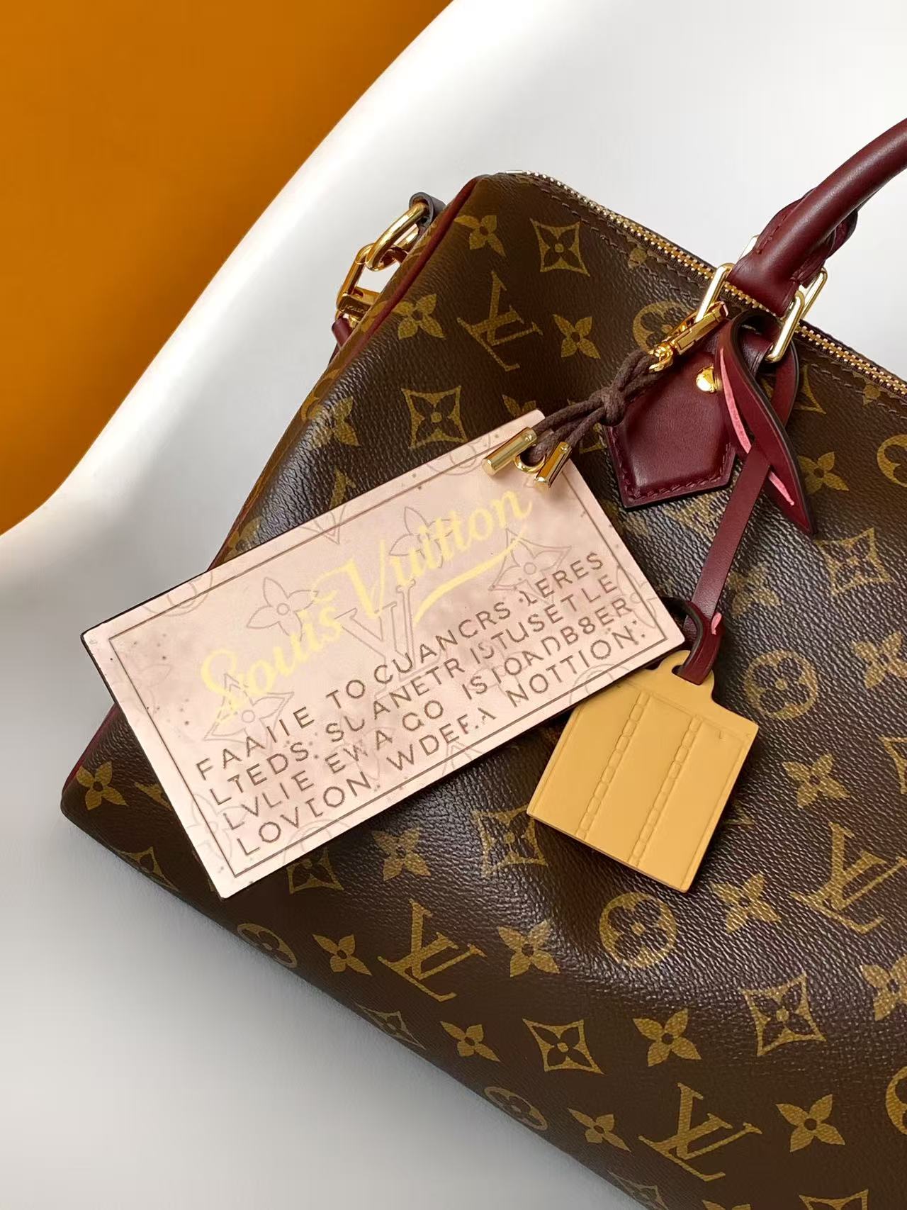 LV Speedy Soft 30 Boho Handbag Brown in Monogram Canvas 278108