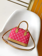 LV M28272 Alma BB Fuchsia Monogram Canvas