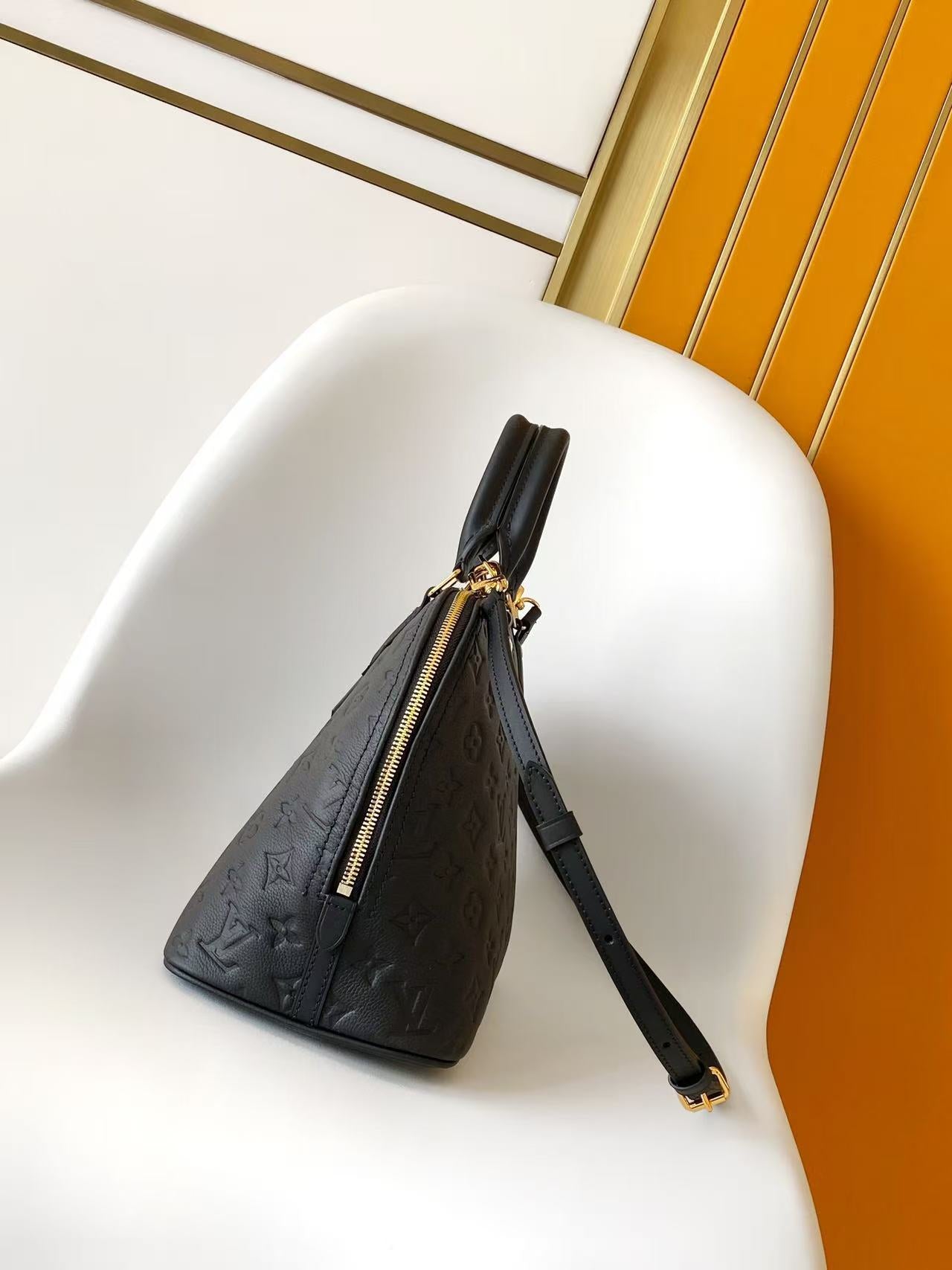 LV Alma PM Bag 30 Black in Monogram Empreinte Leather 278081