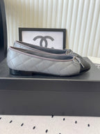 CC Ballet Flats Gray in Cowhide 611700