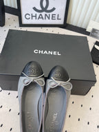 CC Ballet Flats Gray in Cowhide 611700