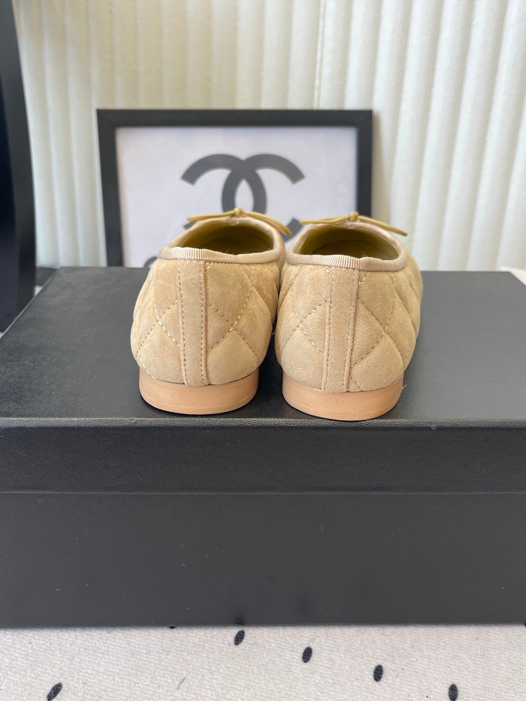 CC Ballet Flats Yellow in Suede 611697