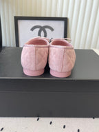 CC Ballet Flats Pink in Suede 611696
