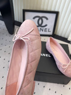 CC Ballet Flats Pink in Suede 611696