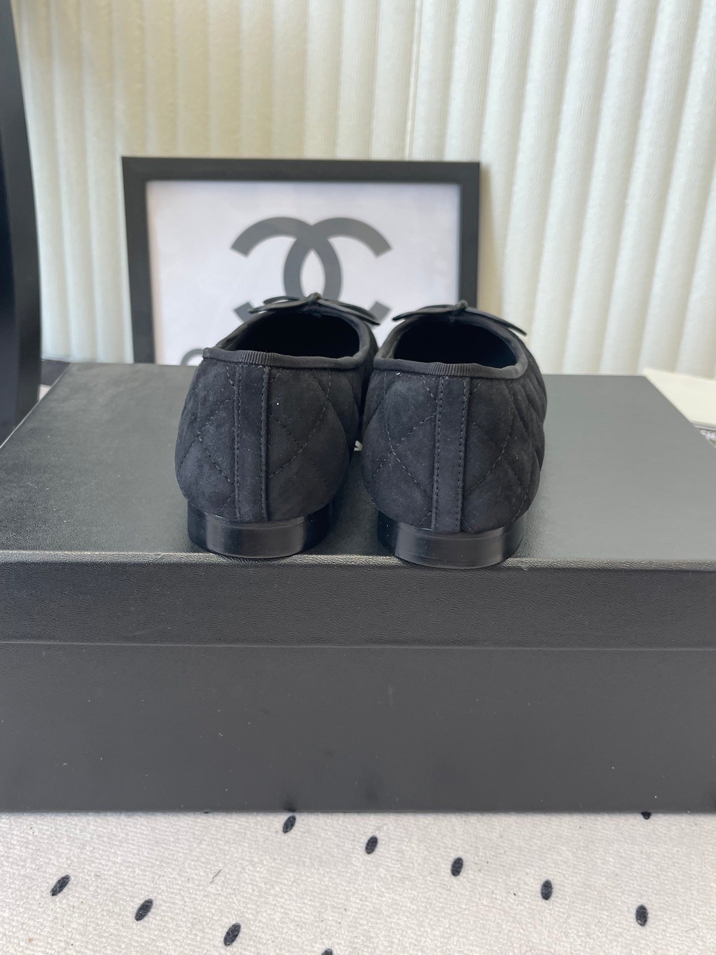 CC Ballet Flats Black in Suede 611695