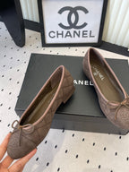 CC Ballet Flats Brown in Suede 611694