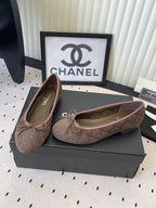 CC Ballet Flats Brown in Suede 611694