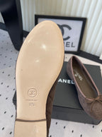 CC Ballet Flats Brown in Suede 611694