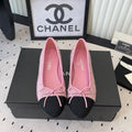 CC 25SS Classic Ballet Flat Pink Tweed Cowhide 611690