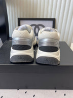 CC Sneaker White Silver Metallic in Cowhide 611669