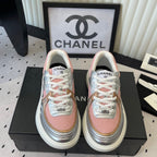 CC Sneaker Pink Silver Metallic in Cowhide 611668