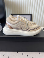 CC Sneaker Beige in Cowhide 611667
