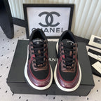 CC Sneaker Burgundy Black in Cowhide 611665