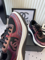 CC Sneaker Burgundy Black in Cowhide 611665