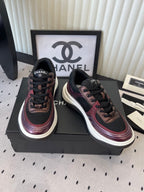 CC Sneaker Burgundy Black in Cowhide 611665