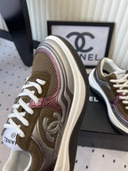 CC Sneaker Brown Metallic Silver in Cowhide 611662