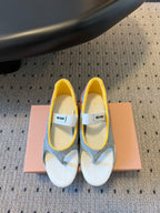 Miu Miu 26 Mary Jane Casual Flip-Flops Multicolor in Mesh fabric 614743