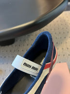 Miu Miu 26 Mary Jane Casual Flip-Flops Multicolor in Mesh fabric 614741