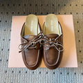 Miu Miu 26SS Mules Dark Brown in Cowhide 614560