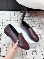 Celine 26 Aura Triomphe Loafer Burgundy in Lambskin 631124