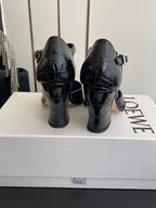 LOEWE 26SS Chunky Heel 50 Mary Jane Black in Leather 631743