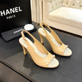 Chanel 26A Slingback Beige in Lambskin 672993