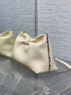 Dior 26 Bow Chain Bag in Ivory Lambskin