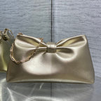 Dior 26 Bow Chain Bag in Gold Lambskin
