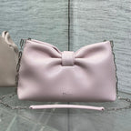 Dior 26 Bow Chain Bag in Rose Pink Lambskin