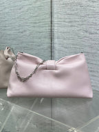 Dior 26 Bow Chain Bag in Rose Pink Lambskin