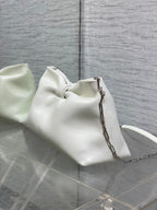 Dior 26 Bow Chain Bag in White Lambskin