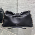 Dior 26 Bow Chain Bag in Black Lambskin