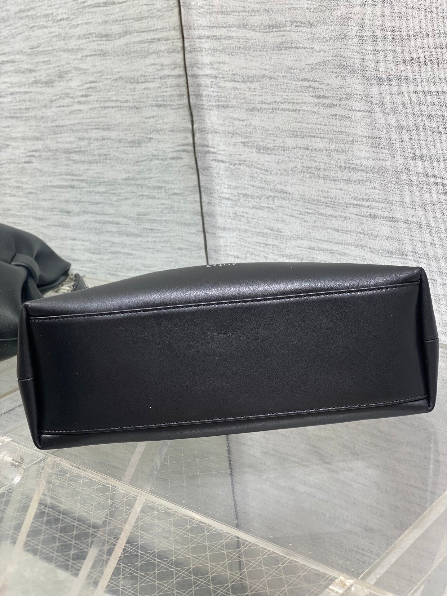 Dior 26 Bow Chain Bag in Black Lambskin